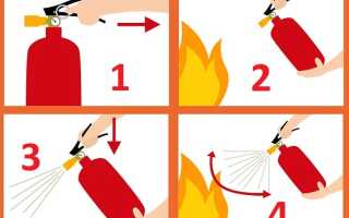 Как пользоваться огнетушителем